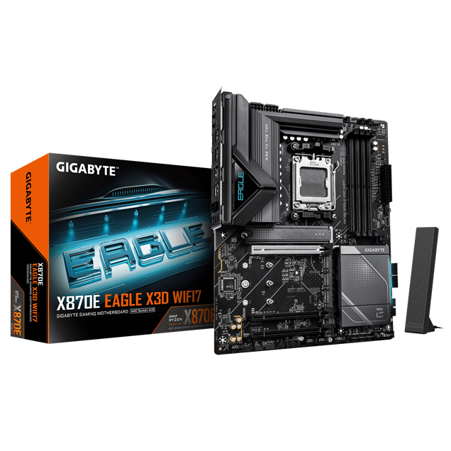 Gigabyte X870E EAGLE X3D WIFI7 AMD AM5 Socket Motherboard